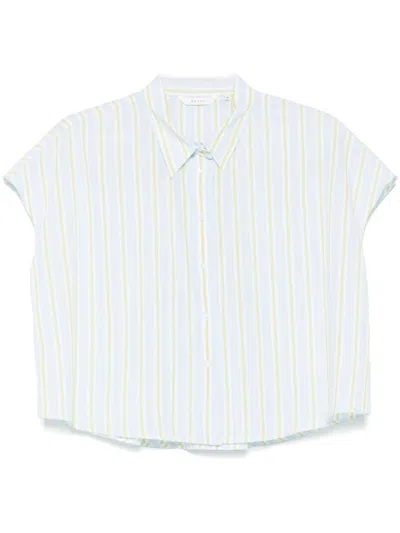 Xacus Aqua Blue Cotton Shirt In Multicolour