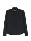 Xacus Black Regular Solid Shirt In Animal Print