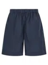 Xacus Carlotta Bermuda Shorts Side Pockets Design In Blue