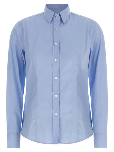Xacus Blue Cotton Women's Blouse
