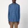 Xacus Indigo Blue Denim Cotton Shirt