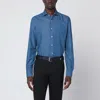 Xacus Denim Long-sleeved Shirt In Blue
