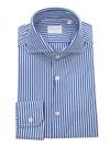 Xacus Blue Striped Shirt In Multicolor