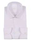 Xacus Button-cuff Cotton Shirt In Purple