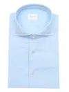 Xacus Light Blue Cotton Shirt In Blue