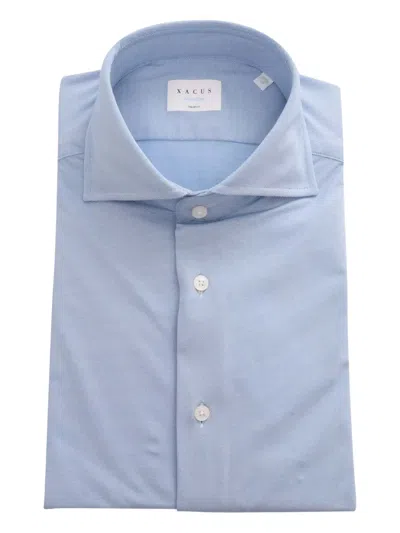 Xacus Button-down Shirt In Blue