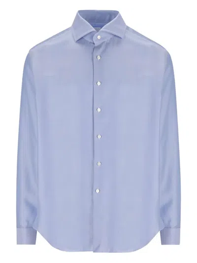 Xacus Button-down Shirt In Blue