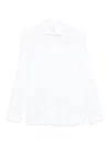 Xacus Button-down White Linen Shirt With Subtle Texture