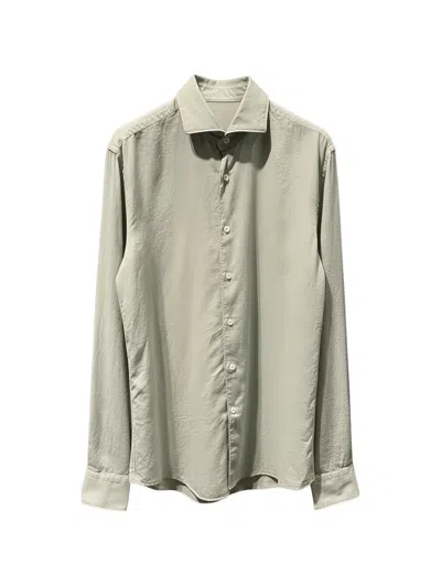 Xacus Button Long-sleeved Shirt In Green