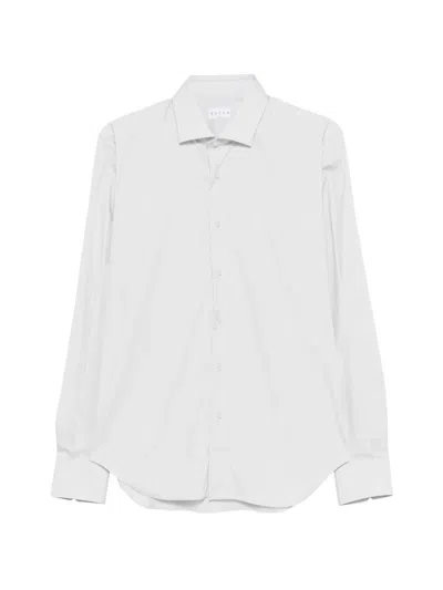 Xacus Buttoned Long-sleeve Shirt In White