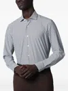 Xacus Buttoned Striped Shirt In White