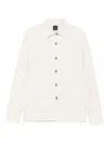 Xacus Buttoned-up Patch-pocket Shirt In Neutral