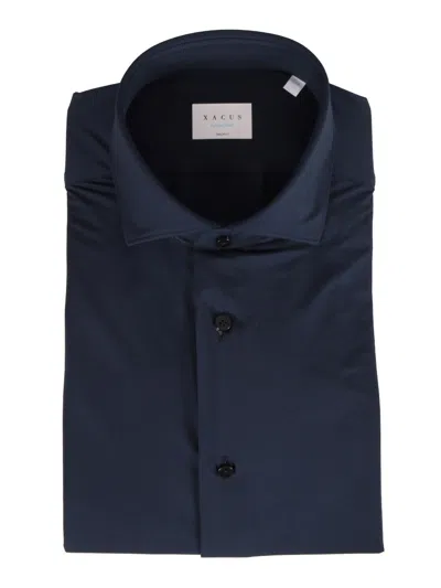 Xacus Blue Active Long Sleeves Casual Shirt In Multi