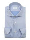 Xacus Light Blu Shirt With Pockets In Blue