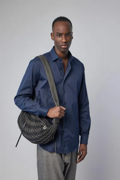 Xacus Camicia Classica In Blue