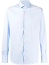 Xacus Slim-fit Shirt In Blu