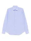 Xacus Classic-collar Shirt In Blue