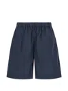 Xacus Carlotta Bermuda Shorts Side Pockets Design In Blue