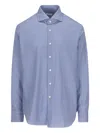 Xacus Check-pattern Shirt In Blue