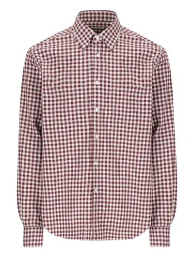 Xacus Checked-pattern Long-sleeve Shirt In Multi
