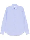 Xacus Classic-collar Shirt In Blue