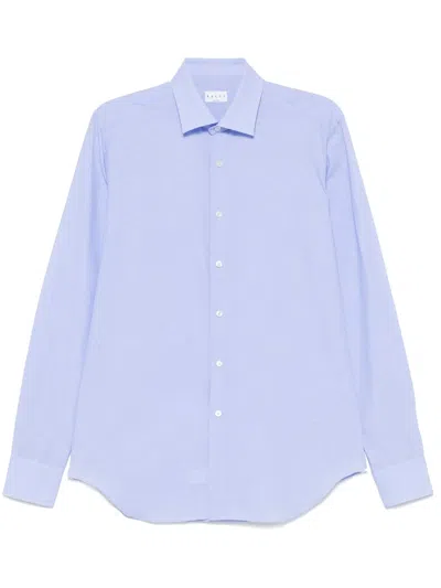 Xacus Classic-collar Shirt In Blue