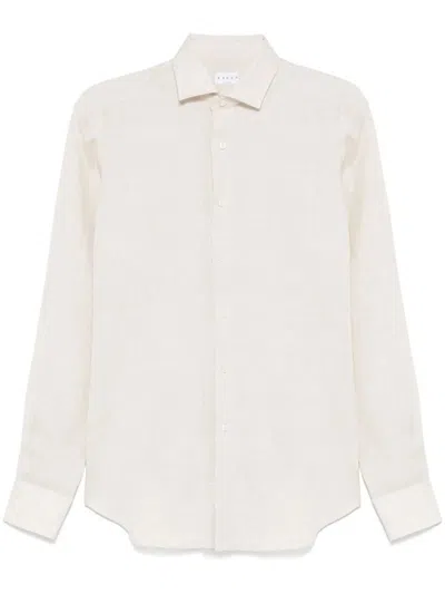 Xacus `classic` Long Sleeve Shirt In Beige