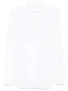 Xacus Spread-collar Cotton Shirt In White
