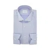 Xacus Cotton Tailor Fit 'active' Shirt In Blue