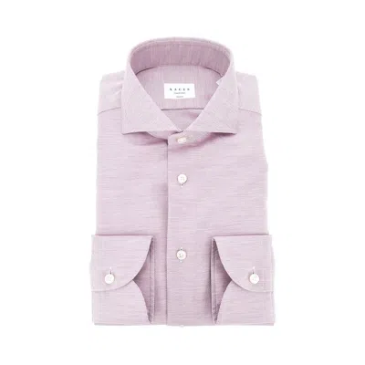 Xacus Cotton Tailor Fit Travel Shirt In Pink