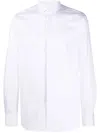 Xacus Structured Collar White Shirt With Buttoned Cuffs In White