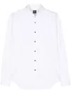 Xacus Cutaway-collar Poplin Shirt In White