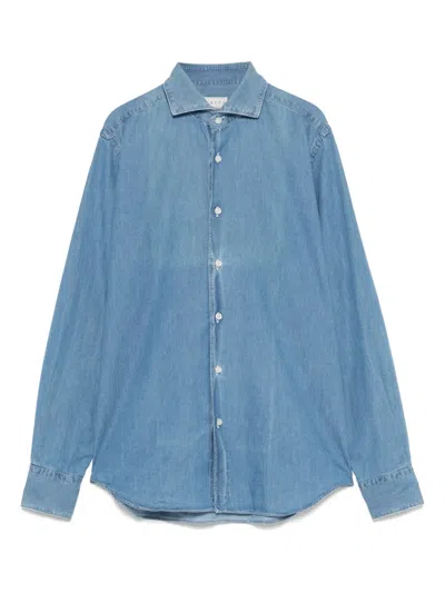 Xacus Denim Shirt In Blue