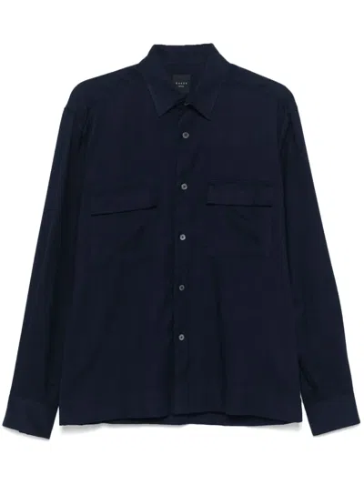 Xacus Flannel Shirt In Blue