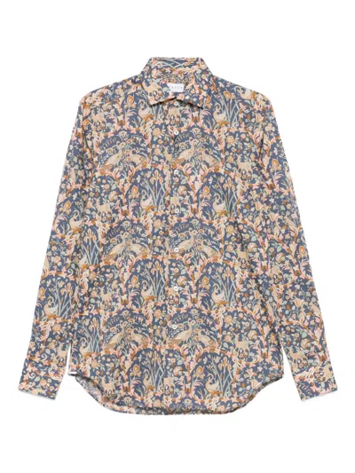 Xacus Floral-print Cotton Shirt In Multi