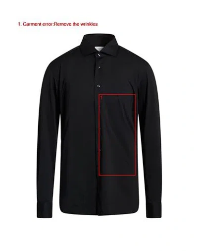 Xacus For Franz Kraler Man Shirt Black Size 16 Polyamide, Elastane