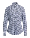 Xacus For Franz Kraler Man Shirt Midnight Blue Size 16 ½ Polyacrylic, Elastane In Blue