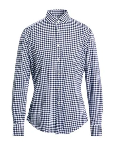Xacus For Franz Kraler Man Shirt Midnight Blue Size 16 ½ Polyacrylic, Elastane