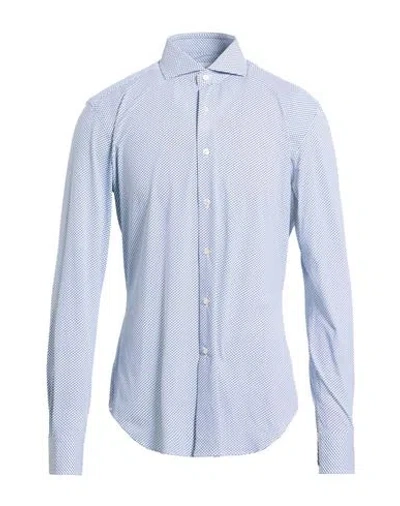 Xacus For Franz Kraler Man Shirt Midnight Blue Size 16 ½ Polyamide, Elastane