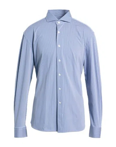 Xacus For Franz Kraler Man Shirt Midnight Blue Size 18 ½ Polyamide, Elastane