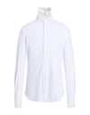 Xacus For Franz Kraler Man Shirt White Size 17 Cotton, Elastane In White
