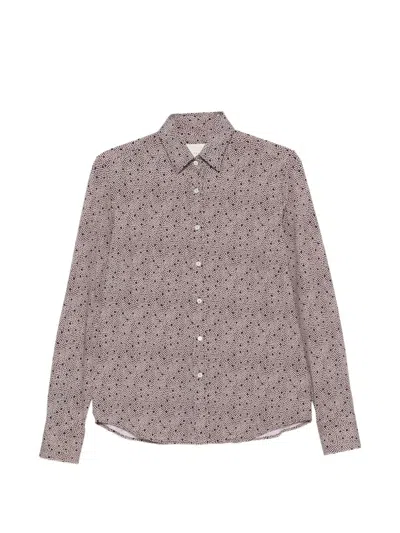 Xacus Geometric-print Shirt In Neutral