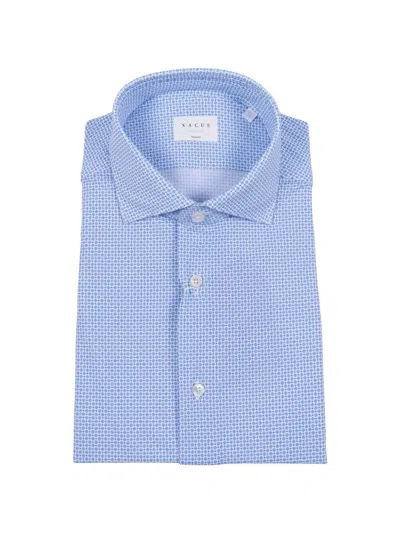 Xacus Geometric-print Shirt In White