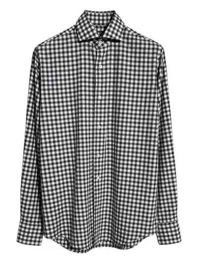 Xacus Gingham Shirt In Blue