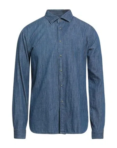 Xacus Legacy Collection Man Denim Shirt Blue Size 15 ¾ Cotton