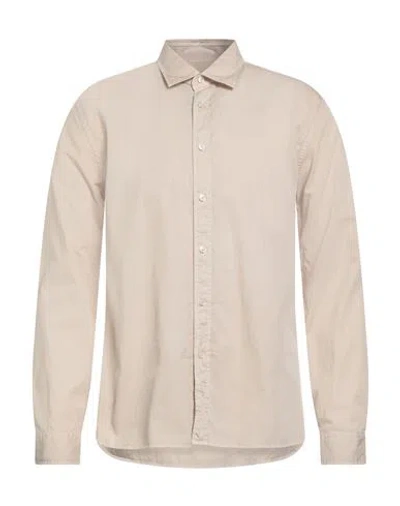 Xacus Legacy Collection Man Shirt Beige Size 16 ½ Cotton In Neutral