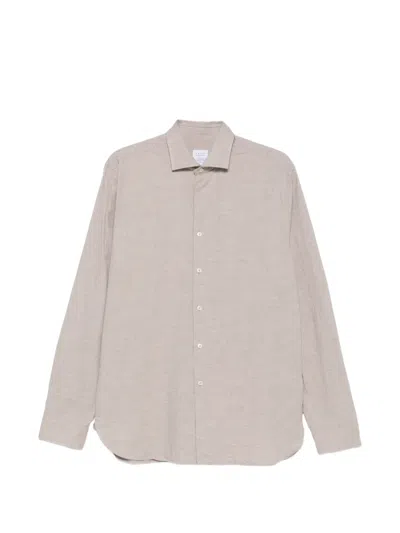 Xacus Legacy Cotton-flannel Shirt In Neutral