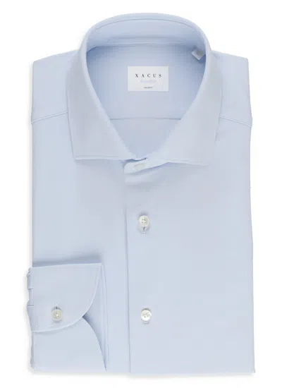 Xacus Light Blue Long Sleeves Casual Shirt
