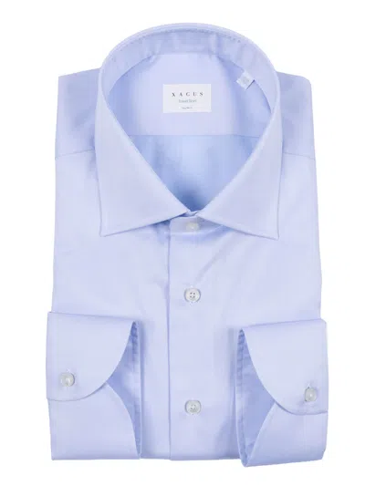 Xacus Light Blue Pointed Collar Shirt