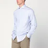 Xacus Tailor-fit Shirt In Linen In Blue